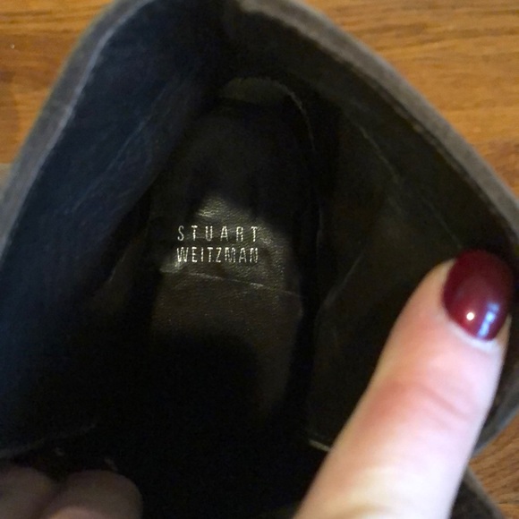 Stuart Weitzman taupe suede booties - Picture 4 of 4
